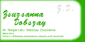 zsuzsanna dobszay business card